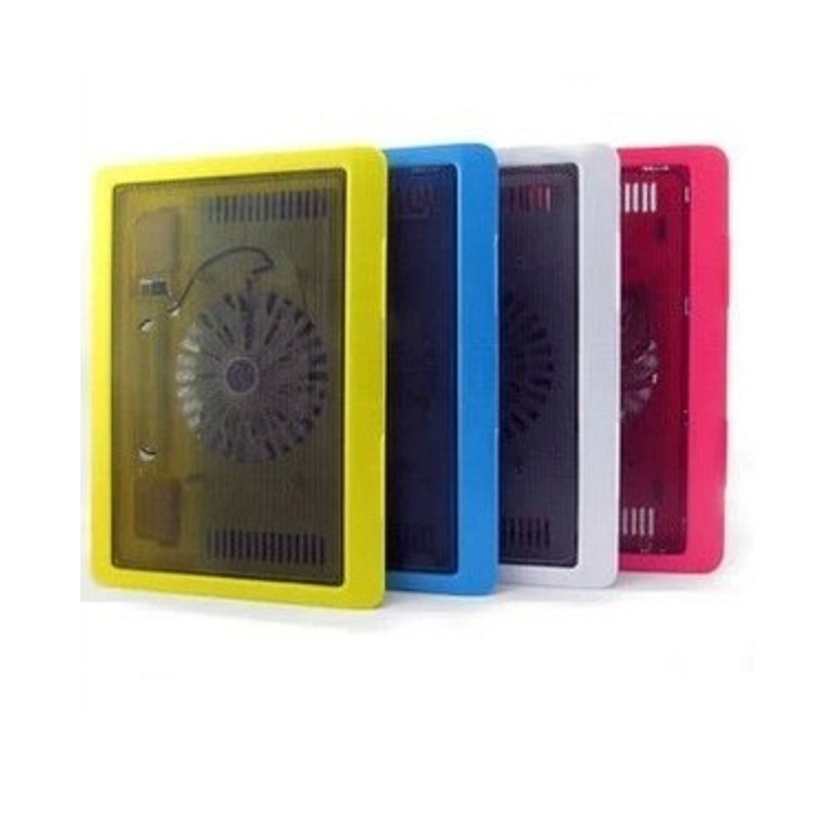 Wholesale N19 Colorful Thin Silent Fan Notebook Radiator Computer Cooling Pad Cooling Base Cooling Rack