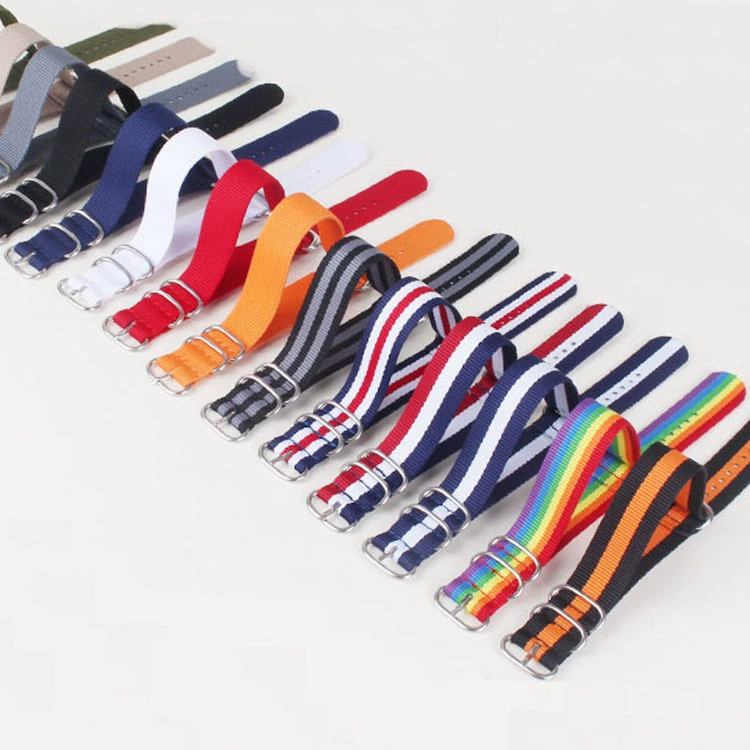 Zulu ZULU утолщенные холщовые браслеты нейлон ремешок 18/20/22/24mm NATO тканый браслет 16mm