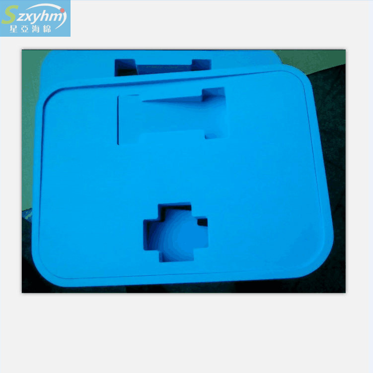 黑色绒布植绒海绵包装盒内衬星亚辅助包装材料 防震抗压包装辅材