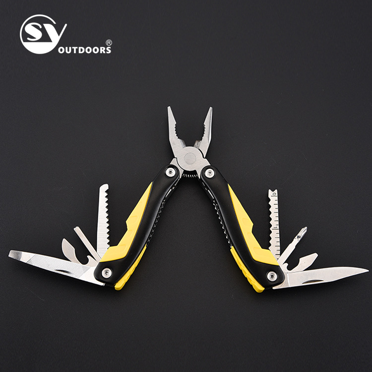 阳江应急多功能工具钳子不锈钢户外折叠钳便携多用组合刀钳