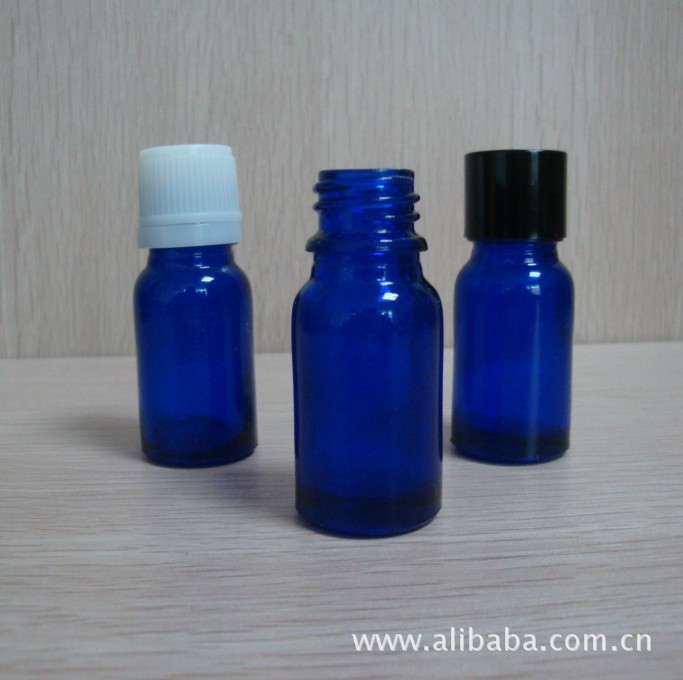 厂家批发15ml蓝色精油瓶现货玻璃瓶精华液护肤品小样分装瓶
