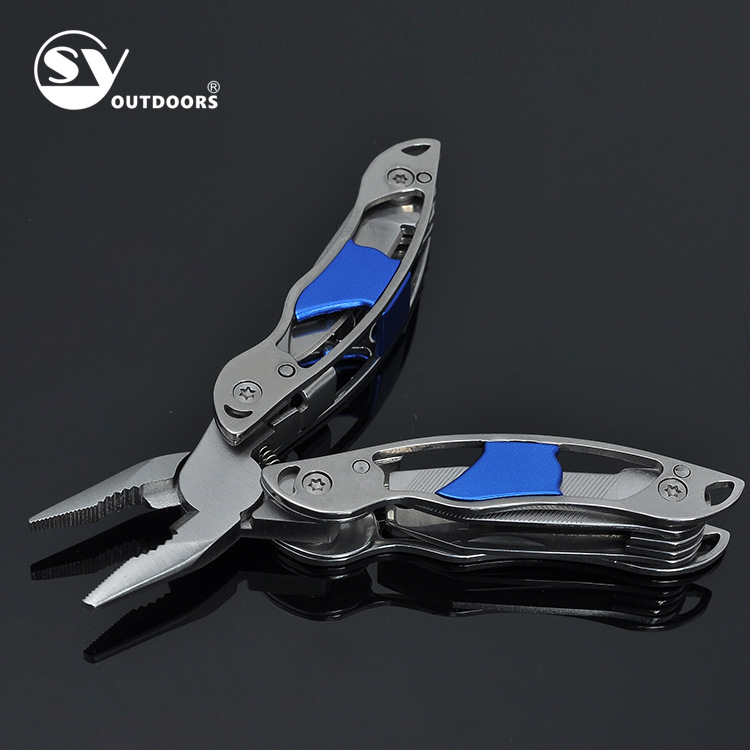 户外便携组合钳子 多功能迷你折叠钳 不锈钢礼品多用工具钳