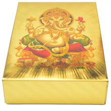 彩色金箔扑克牌PET材质土豪金镀金磨砂金扑克厂家供应