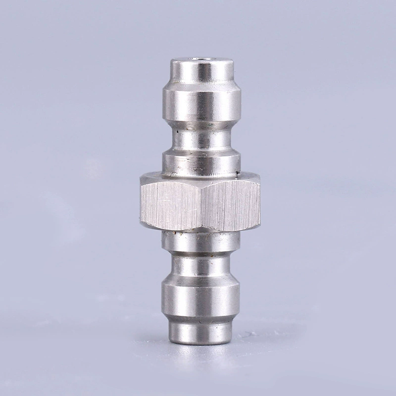 Нержавеющая сталь 8 мм Стыковочная Мужская головка двойная Мужская головка бутылка для дайвинга большой поворот небольшой соединитель БЫСТРОРАЗЪЕМНАЯ Мужская головка