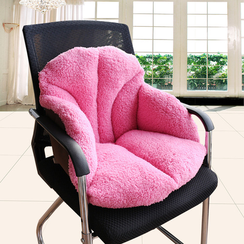 源头厂家毛绒保暖沙发坐垫加厚护腰靠垫榻榻米御寒办公室学生椅垫