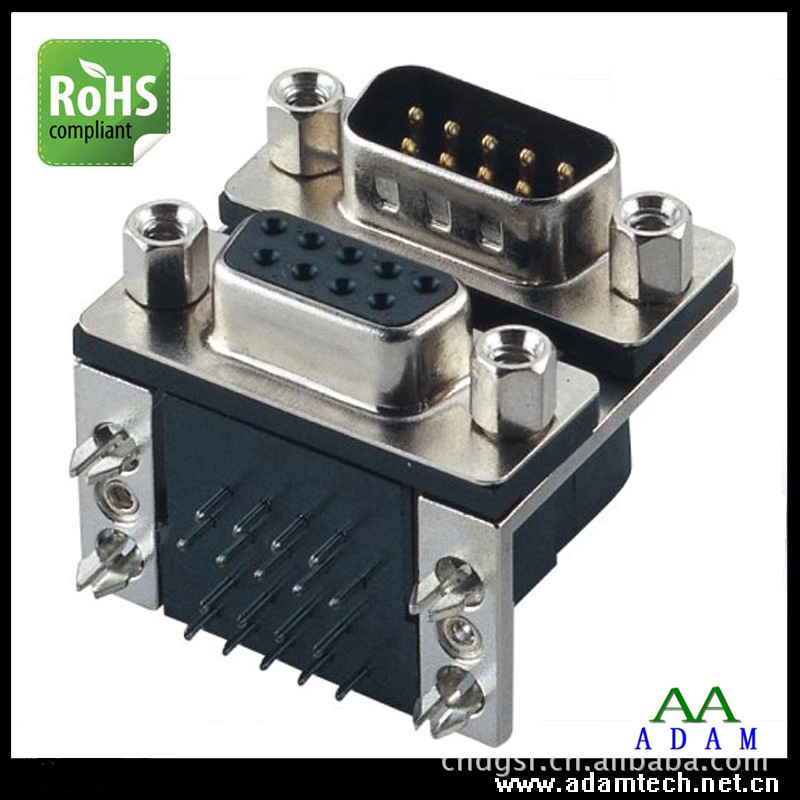��ݸD-SUB������רҵ����D-SUB˫��̥9����9ĸ���ʽ15.88mm