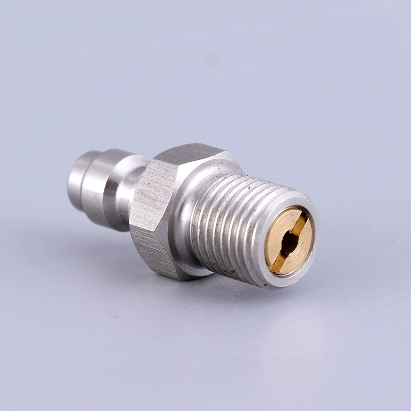 8 мм БЫСТРОРАЗЪЕМНАЯ наружная головка из нержавеющей стали с наружной головкой обратного клапана M10 * 1 1/8NPT 1/8 Резьба BSPP