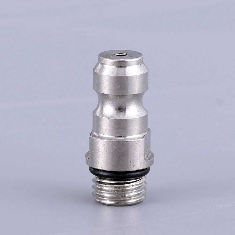 Быстроразъемное Надувное впускное сопло цилиндра с наружной резьбой 8 мм из нержавеющей стали с резьбой M8 * 1 с обратным клапаном с односторонним клапаном