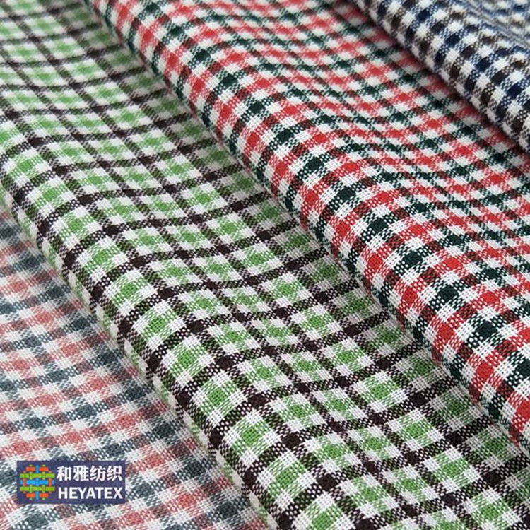 纯棉21支三色朝阳格子布 现货服装鞋帽配饰里布工艺品面料