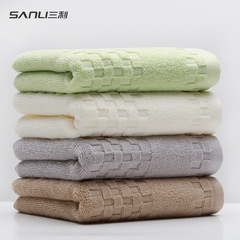 Sanli towel manufacturer directly supplies pure cotton towels to supermarkets for promotion towels plain satin face towels gift group buying wholesale