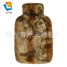 冬日可用 灌水暖水袋  触感舒适注水式暖手袋 毛绒套热水袋