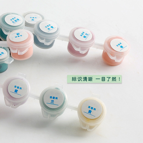 Ceramic underglaze painting ceramic pigment medium temperature glaze 6 color strip concentrate special mini strip for blank