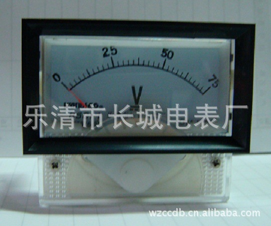 乐清市长城电表厂 85C17 75V 直流电压表 指针式
