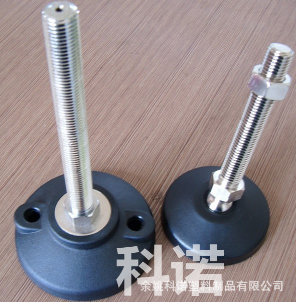 M16尼龙固定脚支撑脚杯尼龙底脚，碳钢调整地脚，机器调节脚科诺