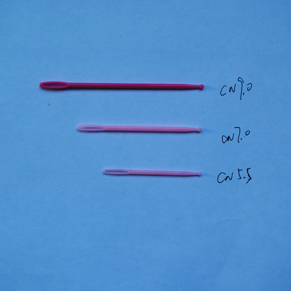 Plastic needles