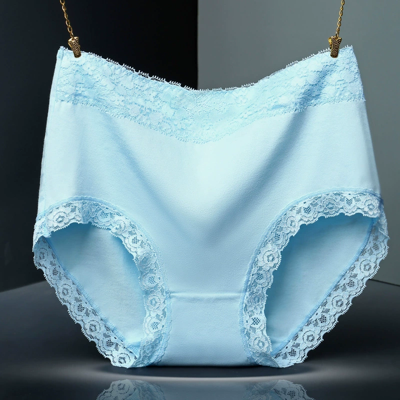 晨美人 Underwear, хлопковые брюки, кружевной sexy комфортный японский поясной ремень, большой размер, высокая талия