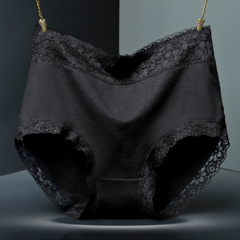 晨美人 Underwear, хлопковые брюки, кружевной sexy комфортный японский поясной ремень, большой размер, высокая талия