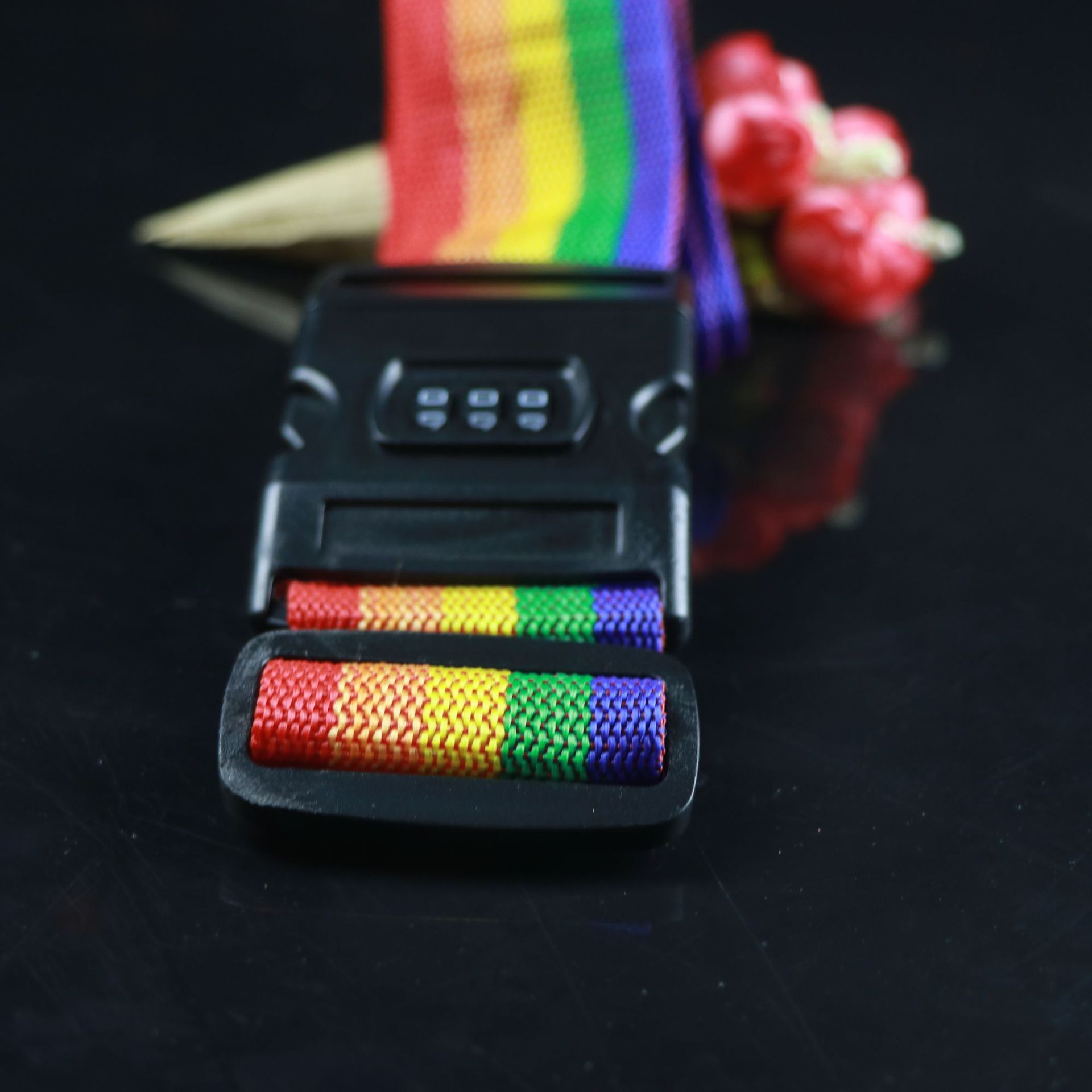 T bolsa de la carretilla Contraseña de bloqueo de embalaje cinturón de equipaje caja de encuadernación con cinturón de encuadernación cinturón de equipaje