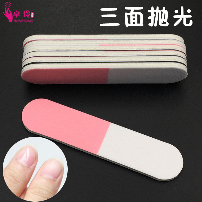 Tira de pulido de 3 lados directa de fábrica mini Archivo de pulido Super tira de pulido esmalte de uñas tira de pulido especial