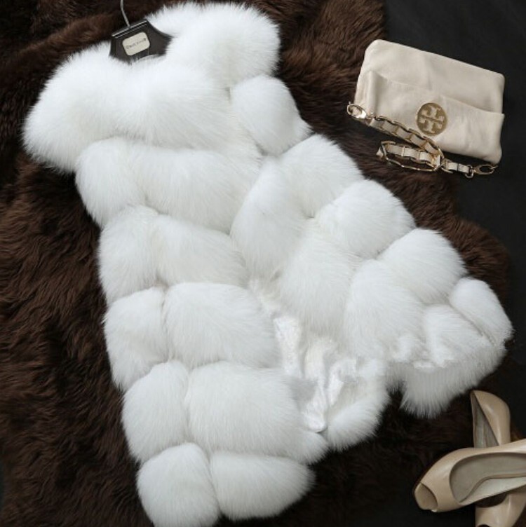 48 Pieces S-6Xl Size Haining Fur Autumn and Winter New Faux Fox Fur Vest Women's Casual Fur Coat