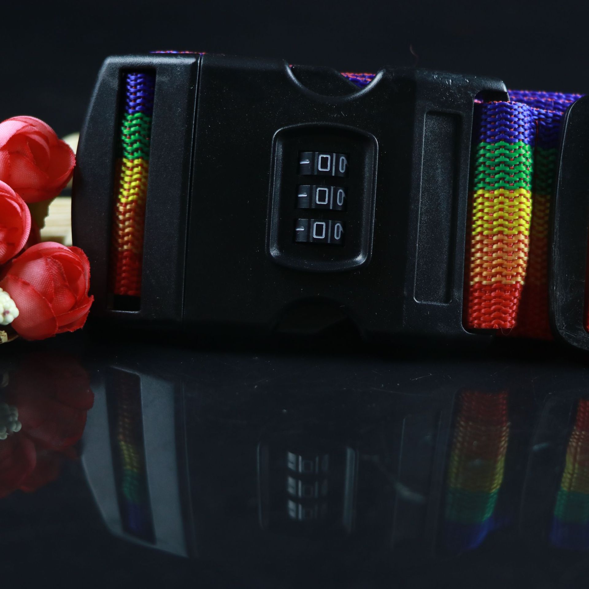 T bolsa de la carretilla Contraseña de bloqueo de embalaje cinturón de equipaje caja de encuadernación con cinturón de encuadernación cinturón de equipaje