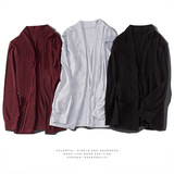 Лонгслив, мужской кардиган, накидка, хлопковая куртка, пуховик