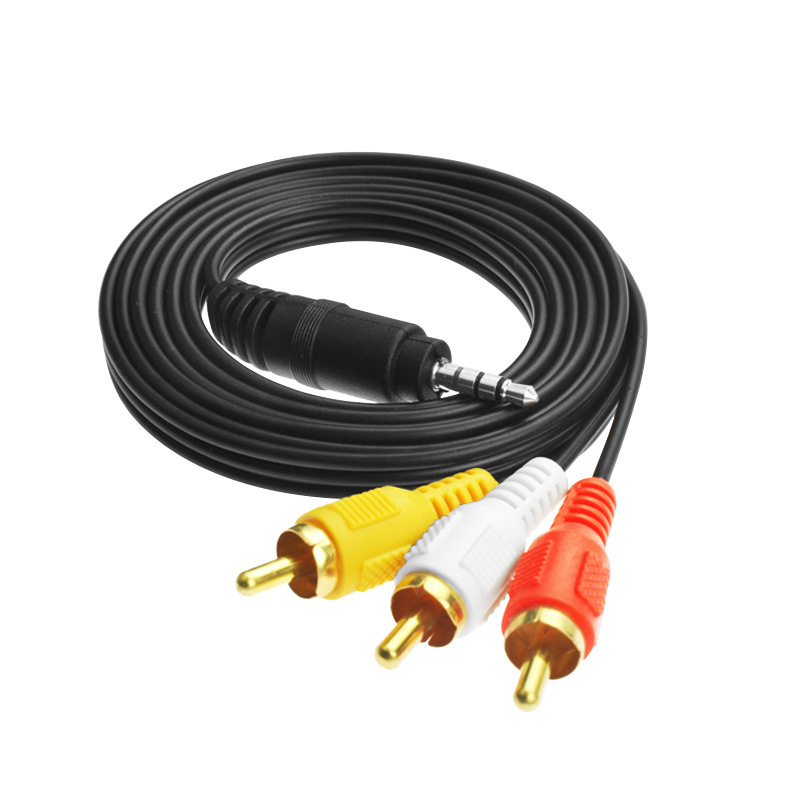3.5mm to 3 Lotus lines 1.5 meters 3.5 to 3RCA audio and video lines 1 minute 3 Lotus lines audio and video AV lines