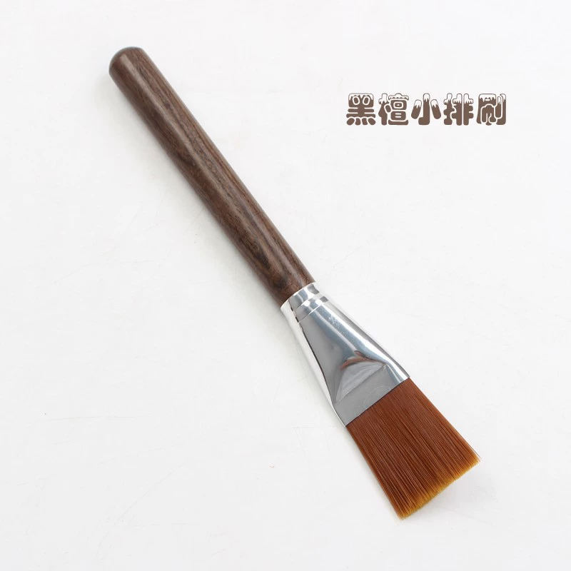 淘瓷八 Ebony Pot Pen Tea Sweeping Pen Tea Brushing Tea Needle Solid Wood Six Gentlemen Household Tea Ceremony Accessories Handmade