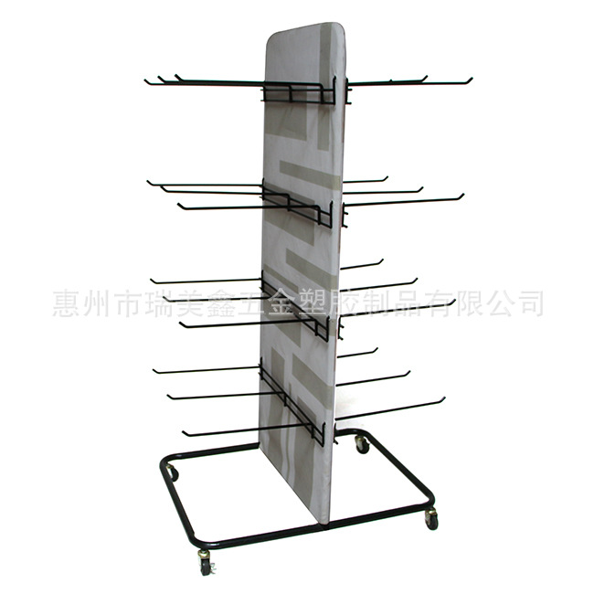 挂钩展示架 双面挂架 可旋转挂架 双面挂钩拖鞋展示架 衣帽挂架