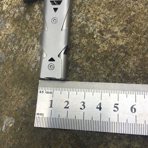Stainless steel dual frequency survival whistle double tube outdoor survival whistle equipment EDC tool can be used to make LOGO