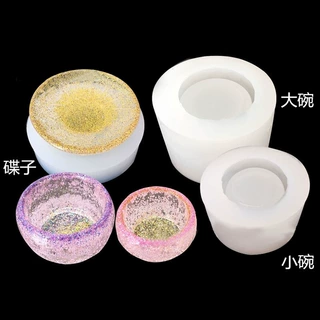 DIY手工制作大碗小碗碟子水晶滴胶 UV树脂干花模具 硅胶模具