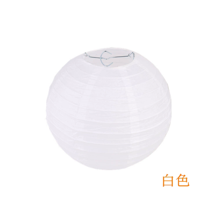 White colored paper, round flashlight, lampshade, wholesale, handmade