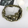 Headband, two-color fashionable retro universal demi-season hair accessory, Korean style