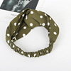 Headband, two-color fashionable retro universal demi-season hair accessory, Korean style