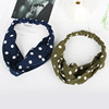 Headband, two-color fashionable retro universal demi-season hair accessory, Korean style