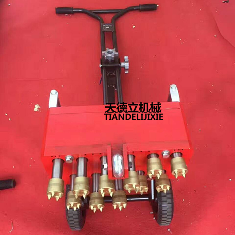 高速公路做防滑面打毛机 11头混凝土凿毛机 新面层打毛气动凿毛机