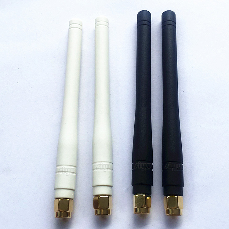 直式3800B白色橡皮套SMA内孔天线 2.4G GSM 433 4G 470 315MHZ