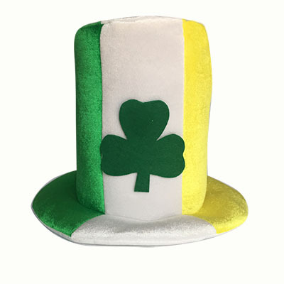 Fiesta irlandesa trébol sombrero nuevo Lucky rendimiento carnaval suministros unisex ventas directas de la fábrica