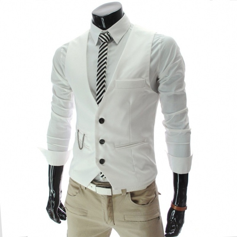 Factory direct foreign trade goods foreign trade Amazon AliExpress wish men's suit vest leisure slim vest