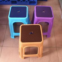 批发凳子塑料家用简约高凳车间高椅加厚熟胶椅子50CM成人办公方凳