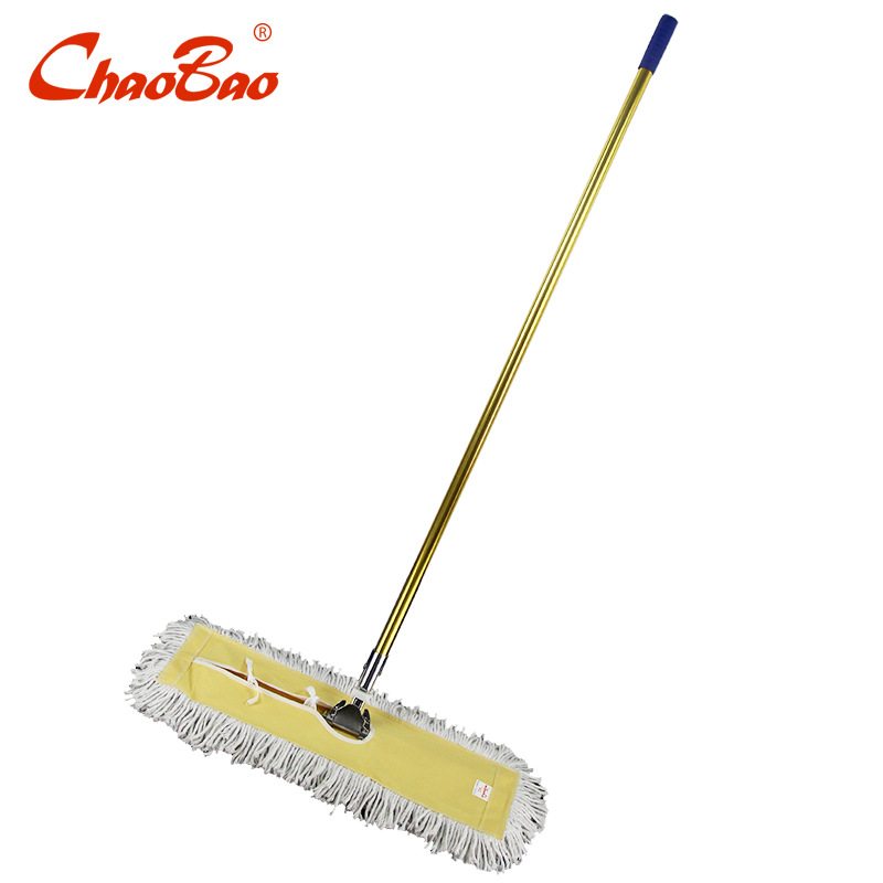 Wholesale super treasure 60cm luxury lobby dust push C- 003 flat large mop super absorbent cotton yarn 24 inch mop