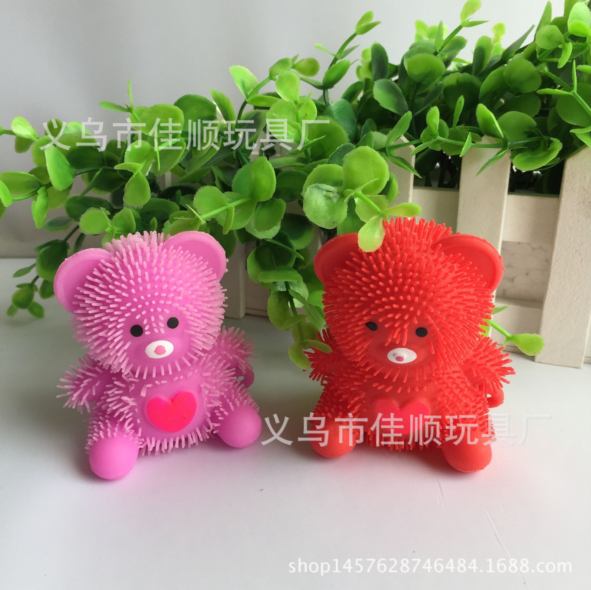 (Cross-border trading), flashing toy for St. Valentine's Day, puffer ball from soft rubber