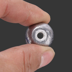 Factory wholesale fishing tackle sinker through-hole hollow sinker porcelain core sinker ceramic sinker