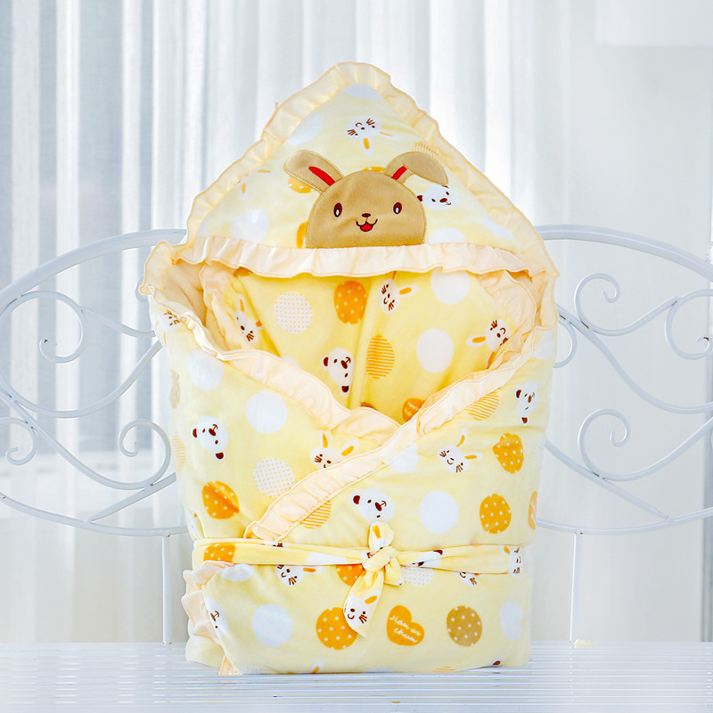 긴 귀 토끼 노란색