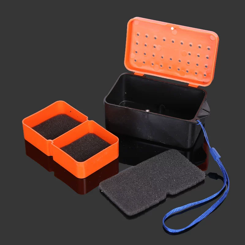 名企 Fishing gear products red worm box small red worm box bait bait box earthworm box fishing supplies accessories accessories