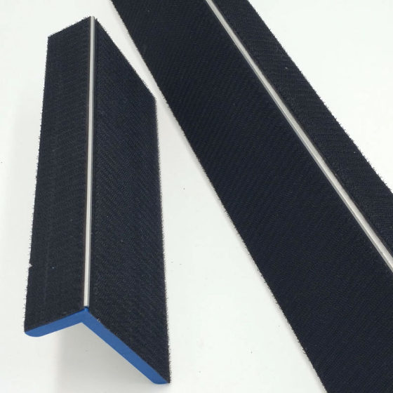 Factory sales aluminum alloy self-adhesive sandpaper frame female angle grinder decoration sandpaper frame self-adhesive flocking sandpaper