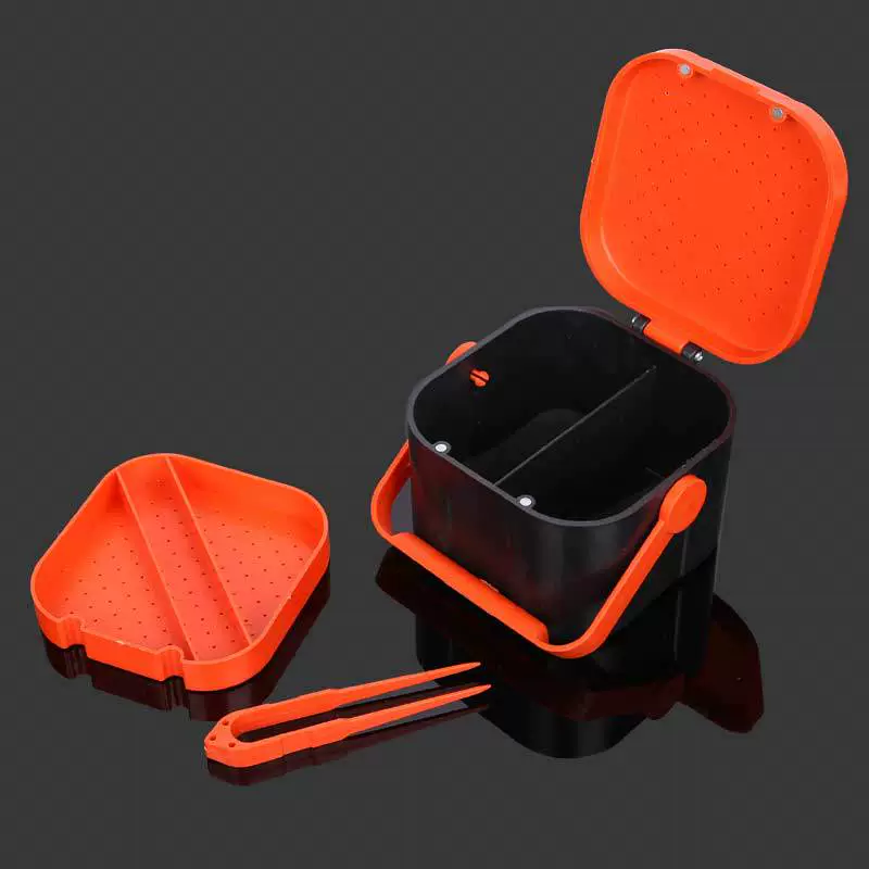 名企 Fishing gear products red worm box small red worm box bait bait box earthworm box fishing supplies accessories accessories