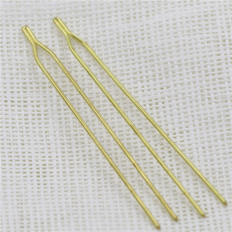 Аксессуары из материала головного уборы DIY Чистая медь и ветровая шпилька 2*125 мм