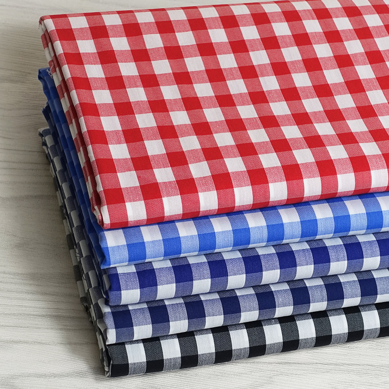 供应色织布薄款弹力 经典衬衫衬衣布时装面料 休闲朝阳格子批发