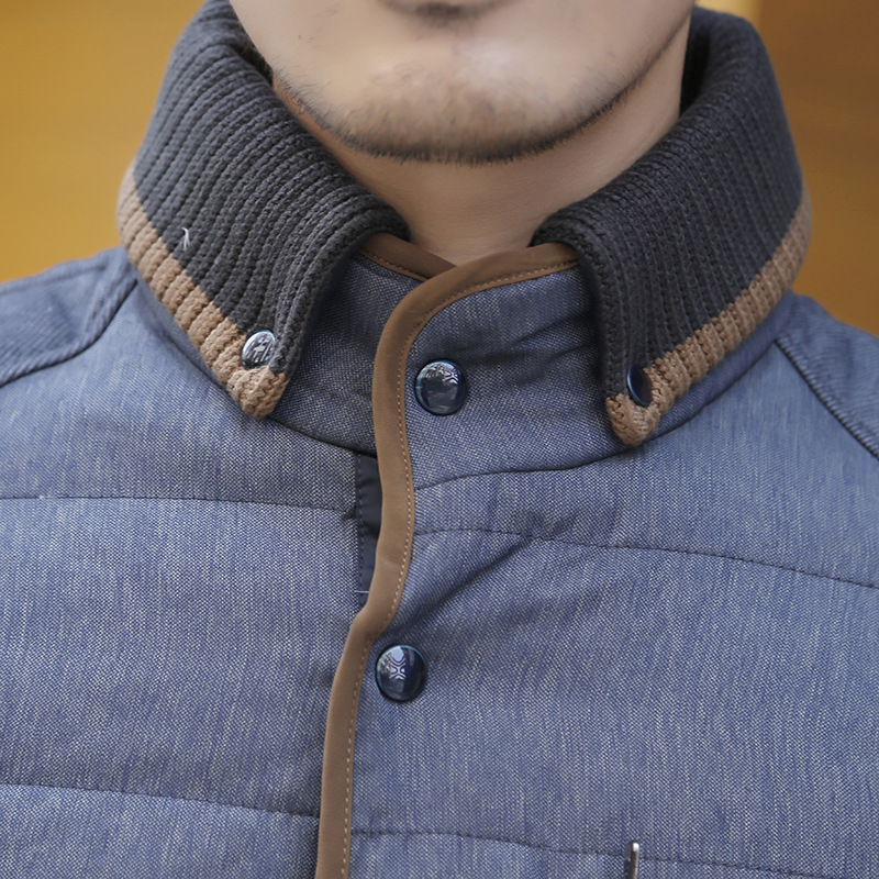 Short velvet casual down jacket